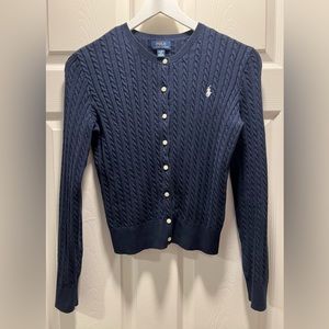 Polo Ralph Lauren Girls Cardigan Navy size XL (16)